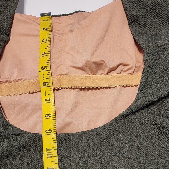 J.Crew one piece swimsuit size 22 green textured fabric New plus - Picture 8 of 12